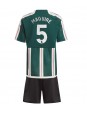Manchester United Harry Maguire #5 Venkovní dres pro děti 2023-24 Krátký Rukáv (+ trenýrky)